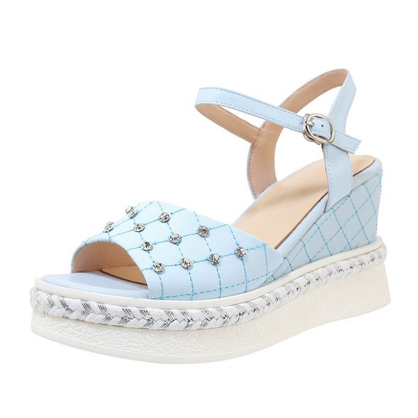 sweet high wedges heels platforms women sandals genuine leather high heels pumps summer new wedding prom shoes woman, Black
sweet high wedges heels platforms women sandals genuine leather high heels pumps summer new wedding prom shoes woman, Black