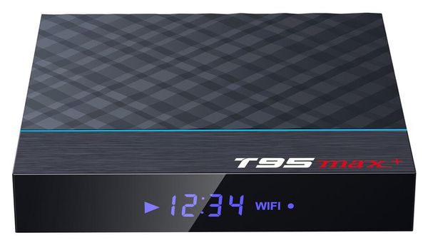 1pcs t95max+ amlogic s905x3 quad core 4k android 9.0 tv box 2gb/16gb