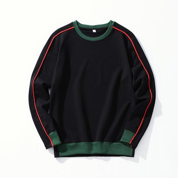2018 men crewneck pullover fashion color panalled long sleeve sweatshirts 3 colors sale, Black
2018 men crewneck pullover fashion color panalled long sleeve sweatshirts 3 colors sale, Black