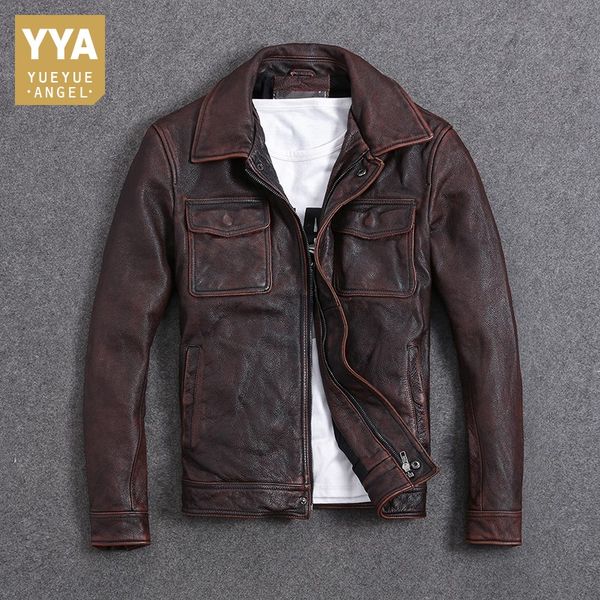 vintage 100% genuine leather jacket men brand business casual cowhide slim fit short coat spring new zipper outerwear, Black
vintage 100% genuine leather jacket men brand business casual cowhide slim fit short coat spring new zipper outerwear, Black