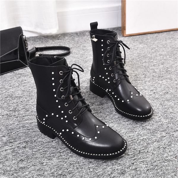 boots zipper women's women's lace shoes chaissures lace glass shoes, Black
boots zipper women's women's lace shoes chaissures lace glass shoes, Black