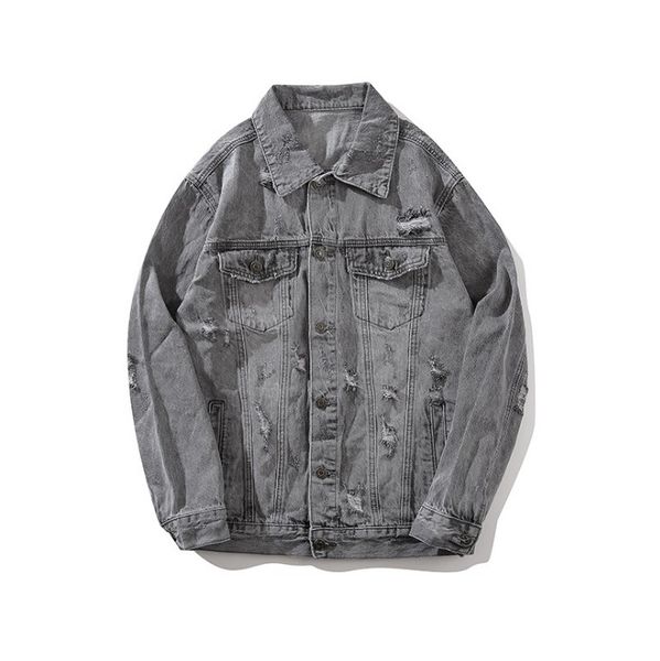 men's jacket high street hip hop new cardigan coat denim clothing retro solid color coat mens fashion jacket, Black;brown
men's jacket high street hip hop new cardigan coat denim clothing retro solid color coat mens fashion jacket, Black;brown
