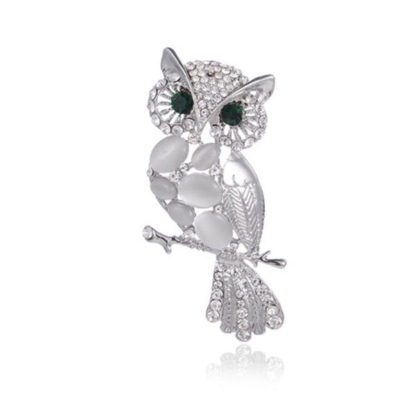 wholesale 10 pcs trendy silver plated wisdom owl with rhinestone brooch for party gift charm jewelry, Gray
wholesale 10 pcs trendy silver plated wisdom owl with rhinestone brooch for party gift charm jewelry, Gray