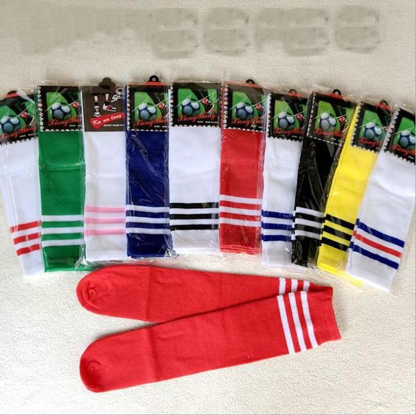 

children soccer socks student men and women dance cheerleading stripes without a long tube football basketball sports socks sock runner, Pink;yellow