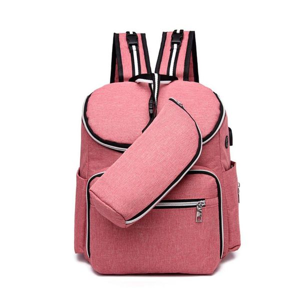 multi pocket usb interface diaper bag gifts zipper multifunctional baby adjustable strap outdoor polyester durable mom backpack
multi pocket usb interface diaper bag gifts zipper multifunctional baby adjustable strap outdoor polyester durable mom backpack