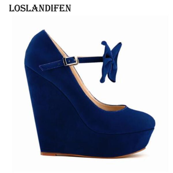 loslandifen women round toe suede bow ties party high heel shoes fashion ladies platform wedge ankle buckle stilettos size 35-42, Black
loslandifen women round toe suede bow ties party high heel shoes fashion ladies platform wedge ankle buckle stilettos size 35-42, Black