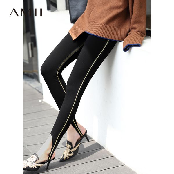 amii minimalist side stripe leggings winter women solid slim fit knit pants 11830210, Black
amii minimalist side stripe leggings winter women solid slim fit knit pants 11830210, Black