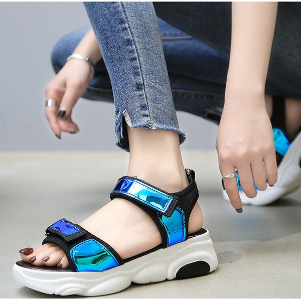 dress shoes women sandals summer open-toed sport wedge hollow out platform beach, Black
dress shoes women sandals summer open-toed sport wedge hollow out platform beach, Black