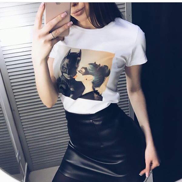 121 t-shirt fashion cool tshirt tees new fashion summer women t shirt women, White
121 t-shirt fashion cool tshirt tees new fashion summer women t shirt women, White