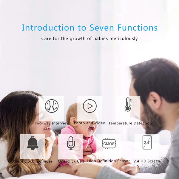 2.4g wireless visual baby care digital display baby monitor child care kick quilt reminder baby safety protection
2.4g wireless visual baby care digital display baby monitor child care kick quilt reminder baby safety protection