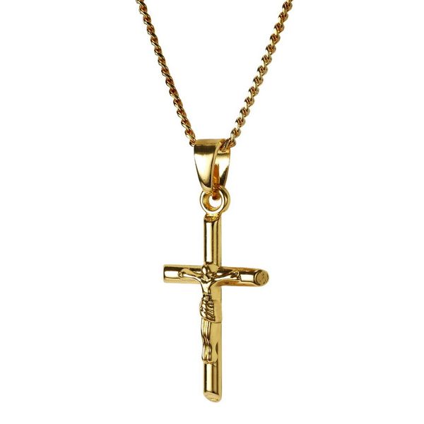 18k gold silver mens cross necklace charm jesus pendant necklaces fashion hip hop jewelry stainless steel chain trendy for men
18k gold silver mens cross necklace charm jesus pendant necklaces fashion hip hop jewelry stainless steel chain trendy for men