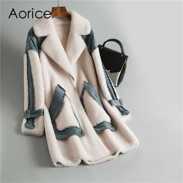women real wool fur coat jacket female sheep shearing girl lady long jacket over size trench parka oms04, Black
women real wool fur coat jacket female sheep shearing girl lady long jacket over size trench parka oms04, Black