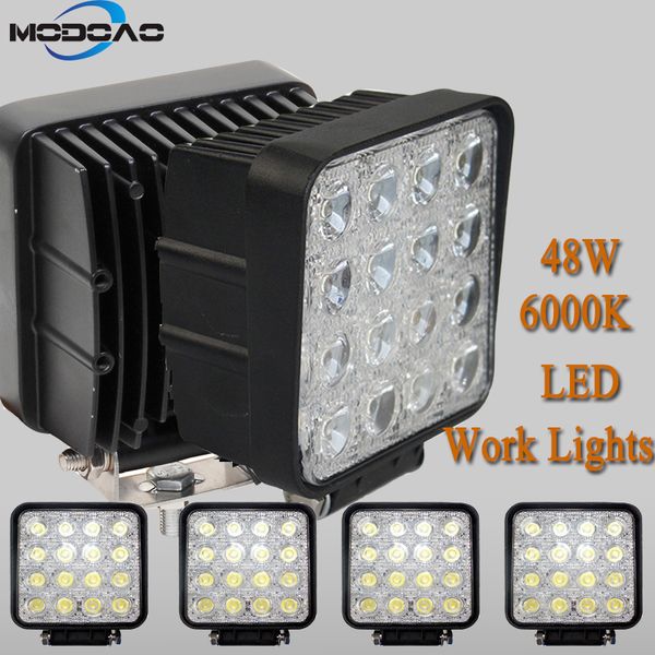 16leds 48w suv headlights 6000k white color light bar 4*4 vehicle work light led truck for suv,utv,atv
16leds 48w suv headlights 6000k white color light bar 4*4 vehicle work light led truck for suv,utv,atv