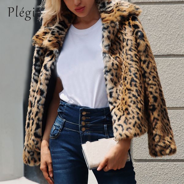 plegie faux fur coat for women coat winter warm fashion leopard artificial fur women's coats jacket, Black
plegie faux fur coat for women coat winter warm fashion leopard artificial fur women's coats jacket, Black