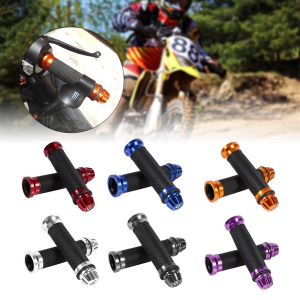 motorcycle handle grips cnc aluminum rubber left and right handlebar hand grips universal for 7/8
motorcycle handle grips cnc aluminum rubber left and right handlebar hand grips universal for 7/8