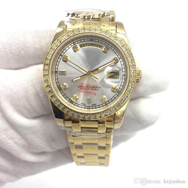 2020 fashion 18k gold mens watch stainless steel diamond cystal sapphire cystal men watches male wristwatches, Slivery;brown
2020 fashion 18k gold mens watch stainless steel diamond cystal sapphire cystal men watches male wristwatches, Slivery;brown