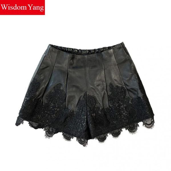 wide leg real sheep skin genuine leather shorts women short korean feminino palazzo lady black short lace flare trousers clothes, White;black
wide leg real sheep skin genuine leather shorts women short korean feminino palazzo lady black short lace flare trousers clothes, White;black