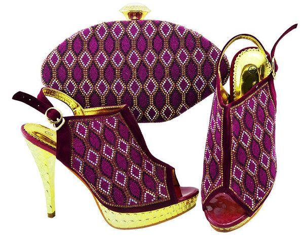 purple women pumps with rhinestone lattice style african shoes match handbag set for dress jzc003,heel 12cm, Black
purple women pumps with rhinestone lattice style african shoes match handbag set for dress jzc003,heel 12cm, Black