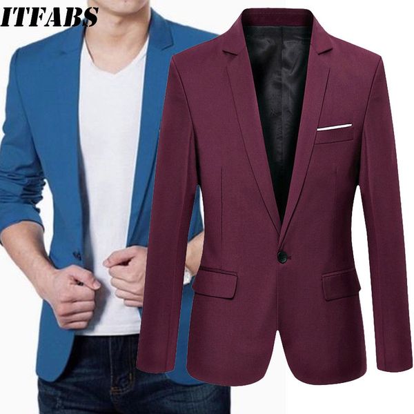 new stylish men's smart casual blazer slim fitness formal one button suit classic male fashion spring summer coat m-3xl, White;black
new stylish men's smart casual blazer slim fitness formal one button suit classic male fashion spring summer coat m-3xl, White;black