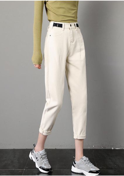 the white elastic waist harlan loose jeans female students show new tall waist han edition of spring straight wide-legged torre pants, Blue
the white elastic waist harlan loose jeans female students show new tall waist han edition of spring straight wide-legged torre pants, Blue