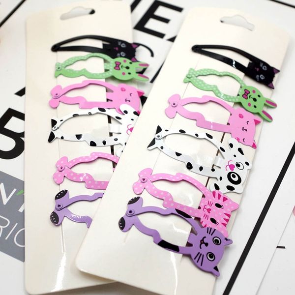 6pcs/lot new little girl cute cartoon animal barrettes kid headwear hair clip children gift hair accessories snap clips hairpins, Slivery;white
6pcs/lot new little girl cute cartoon animal barrettes kid headwear hair clip children gift hair accessories snap clips hairpins, Slivery;white