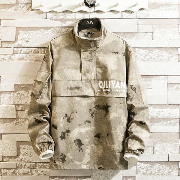men spring safari style fashion jackets 2020 mens hip hop hooded jacket male oversize korean streetwear camouflage coat, Black;brown
men spring safari style fashion jackets 2020 mens hip hop hooded jacket male oversize korean streetwear camouflage coat, Black;brown