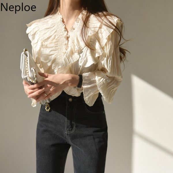 neploe оборками плиссе блуза женщины весна 2020 корейский chic v шеи полный рукава женский blusa рубашка сыпучие вскользь tops офис леди, White 
neploe оборками плиссе блуза женщины весна 2020 корейский chic v шеи полный рукава женский blusa рубашка сыпучие вскользь tops офис леди, White