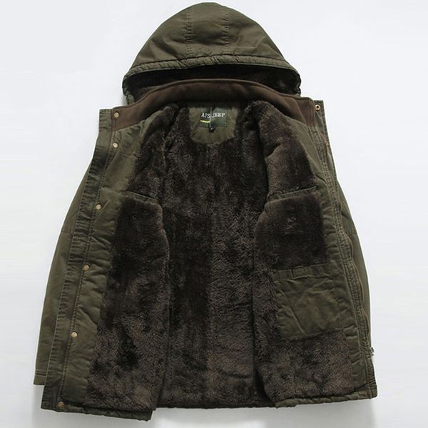 winter parka men army jacket casual mid-long multi-pockets jackets men winter coat male hooded collar thick warm windbreaker pop, Black
winter parka men army jacket casual mid-long multi-pockets jackets men winter coat male hooded collar thick warm windbreaker pop, Black