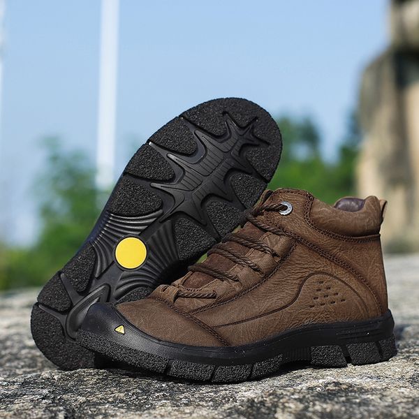 2019 new natural leather men boots handmade platform snow boots outdoor autumn winter shoes men plus size 38-46, Black
2019 new natural leather men boots handmade platform snow boots outdoor autumn winter shoes men plus size 38-46, Black