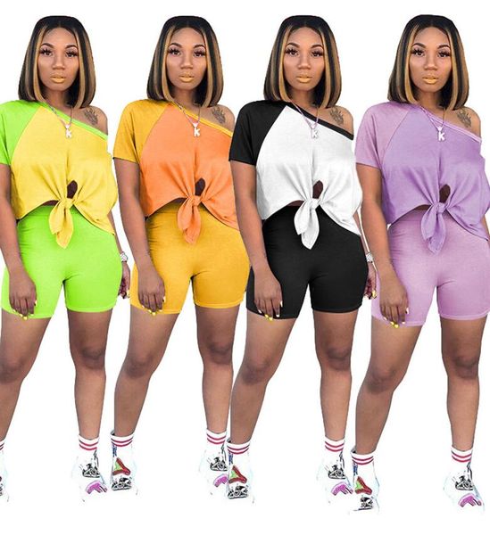 women sports suit short sleeve crop t shirt shorts set patchwork color lace two piece outfits tracksuit s-xl d6508, White
women sports suit short sleeve crop t shirt shorts set patchwork color lace two piece outfits tracksuit s-xl d6508, White