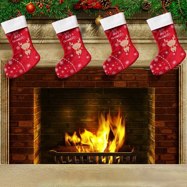 christmas stockings fabric santa claus sock gift with hanging rope kids candy bag festive party hanging xmas tree ornament
christmas stockings fabric santa claus sock gift with hanging rope kids candy bag festive party hanging xmas tree ornament