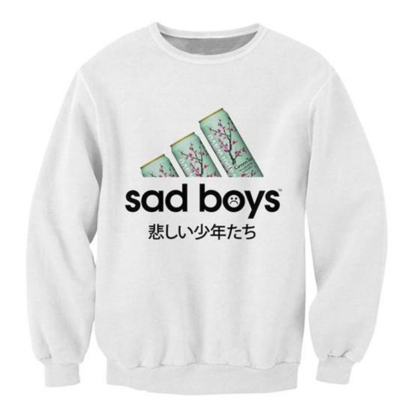 3d print letter sad boys white sweatshirts men women casual long sleeve crewneck pullover outerwear shirts japan harajuku, Black
3d print letter sad boys white sweatshirts men women casual long sleeve crewneck pullover outerwear shirts japan harajuku, Black