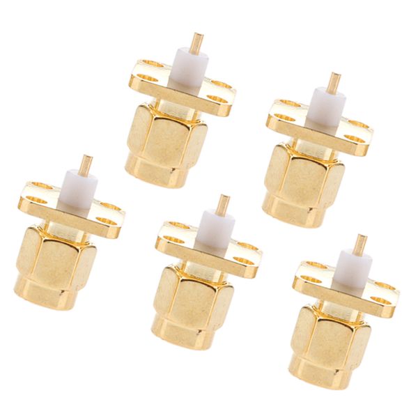 5x sma male rf coaxial adapter 4 holes panel
5x sma male rf coaxial adapter 4 holes panel