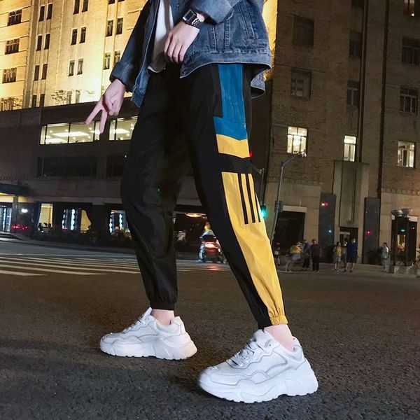 spring hip hop streetwear men's splice joggers pants men sweatpants loose men joggers pants track harem streetwear pant, Black
spring hip hop streetwear men's splice joggers pants men sweatpants loose men joggers pants track harem streetwear pant, Black