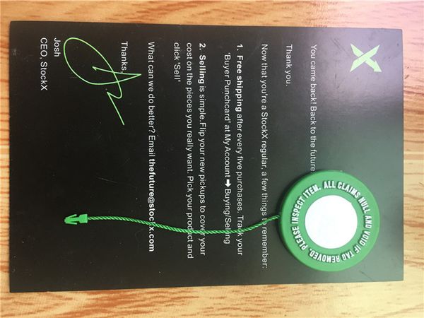 Stock X OG QR-код наклейка StockX карты зеленый круговой тег пластиковые проверенные ауте
Stock X OG QR-код наклейка StockX карты зеленый круговой тег пластиковые проверенные ауте