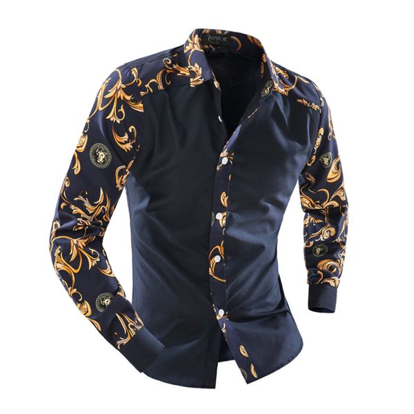 spring summer men shirt long sleeve printed fashion men casual shirt blouse cultivation polyester short lattice c0502, White;black
spring summer men shirt long sleeve printed fashion men casual shirt blouse cultivation polyester short lattice c0502, White;black
