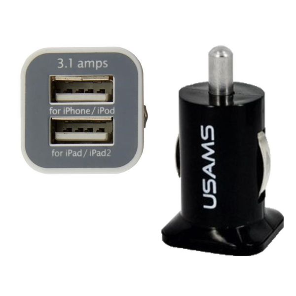 usams 3.1a dual usb car 2 port charger 5v 3100mah double plug car chargers adapter for iphone samsung
usams 3.1a dual usb car 2 port charger 5v 3100mah double plug car chargers adapter for iphone samsung