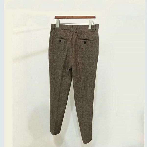 classic men's pants tweed mens wool trousers brown woolen thick warm suit pant for winter slim herringbone man pants, White;black
classic men's pants tweed mens wool trousers brown woolen thick warm suit pant for winter slim herringbone man pants, White;black