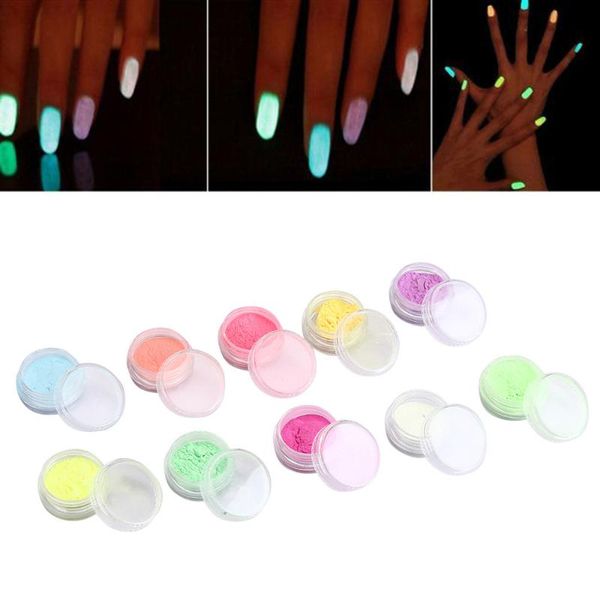 10pc/set nail art fluorescerende powder nail decoration for glow in dark kit pigment art luminous powder glitter, Silver;gold
10pc/set nail art fluorescerende powder nail decoration for glow in dark kit pigment art luminous powder glitter, Silver;gold