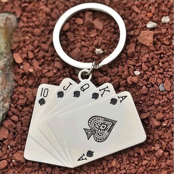 alloy jewelry decorative gift accessories birthday individual poker pendant simple key chain, Silver
alloy jewelry decorative gift accessories birthday individual poker pendant simple key chain, Silver