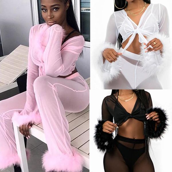 see through mesh pants faux fur high waist pants new arrival party club outfit crop sets summer women sets, Gray
see through mesh pants faux fur high waist pants new arrival party club outfit crop sets summer women sets, Gray