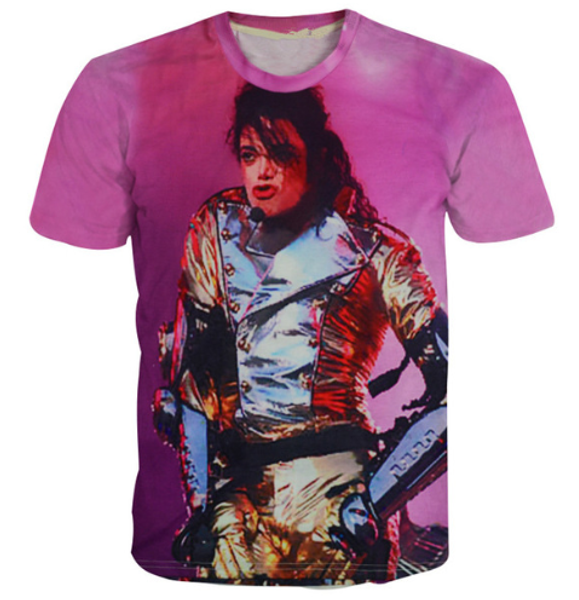 new king of rock and roll michael jackson t shirt men women funny 3d print summer short sleeve o neck crewneck casual a70, White;black
new king of rock and roll michael jackson t shirt men women funny 3d print summer short sleeve o neck crewneck casual a70, White;black