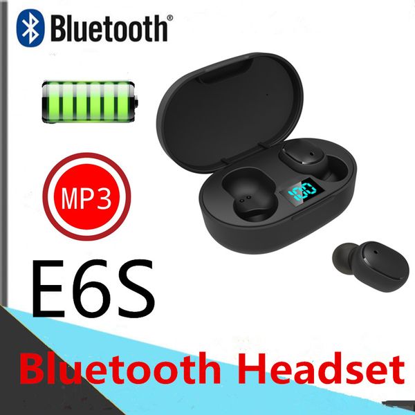 e6s спц пк a6s беспроводная связь bluetooth наушников умные в ухо наушники с микрофоном для смарт-телефона наушники универсальный сотовый те