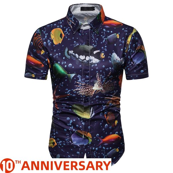new summer 3d ocean print short sleeve beach printed hawaii shirts summer shirts blouse new, White;black
new summer 3d ocean print short sleeve beach printed hawaii shirts summer shirts blouse new, White;black