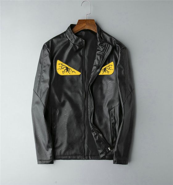 fends designer mens leather jacket luxury personal custom jacket street hip hop yellow eyes logo black motorcycle coats, Black;brown
fends designer mens leather jacket luxury personal custom jacket street hip hop yellow eyes logo black motorcycle coats, Black;brown