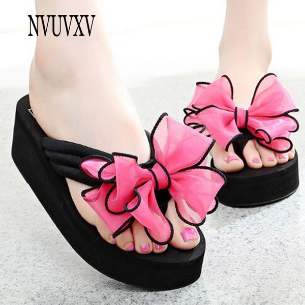 new slippers summer korean bow women's shoes fashion wedge sandals casual simple flip flops trend wild beach shoes sh536, Black
new slippers summer korean bow women's shoes fashion wedge sandals casual simple flip flops trend wild beach shoes sh536, Black