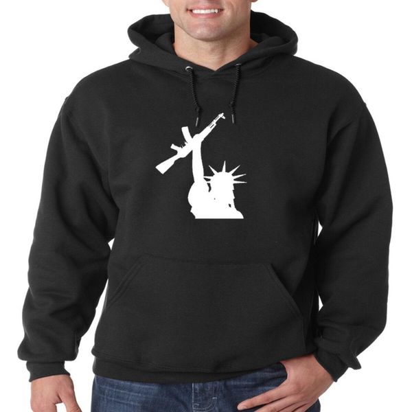 statue of liberty gun rights white logo hoodie american usa hooded sweatshirt, Black
statue of liberty gun rights white logo hoodie american usa hooded sweatshirt, Black