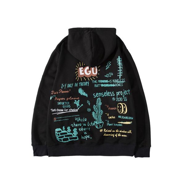 hip hop fleece hoodies pullover ego cactus graffiti print sweatshirt streetwear men fashion harajuku casual, Black
hip hop fleece hoodies pullover ego cactus graffiti print sweatshirt streetwear men fashion harajuku casual, Black
