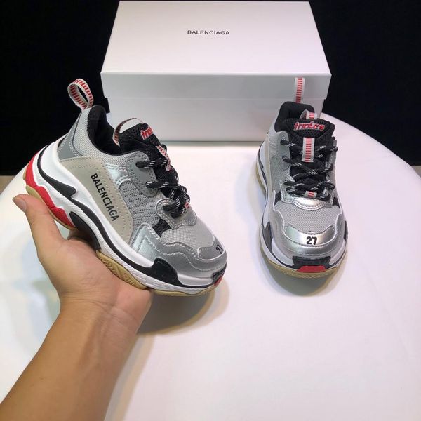 2019 new children's casual shoes190719#01, Black;red