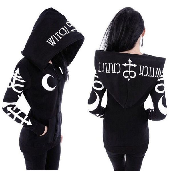 jiezuofang cool hoodies clothes women 2019 new gothic punk moon letters printed sweatshirts winter autumn sleeve jacket zipper, Black
jiezuofang cool hoodies clothes women 2019 new gothic punk moon letters printed sweatshirts winter autumn sleeve jacket zipper, Black